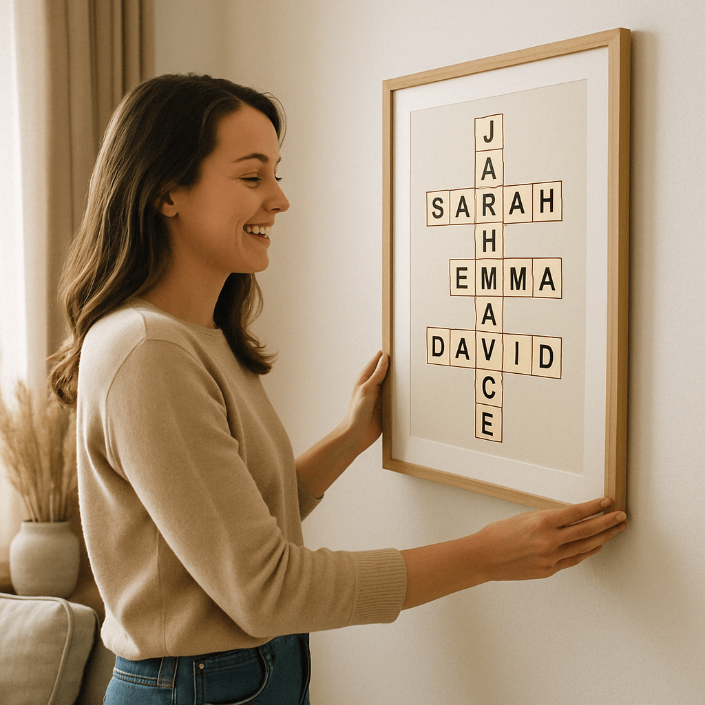 Example custom crossword poster design