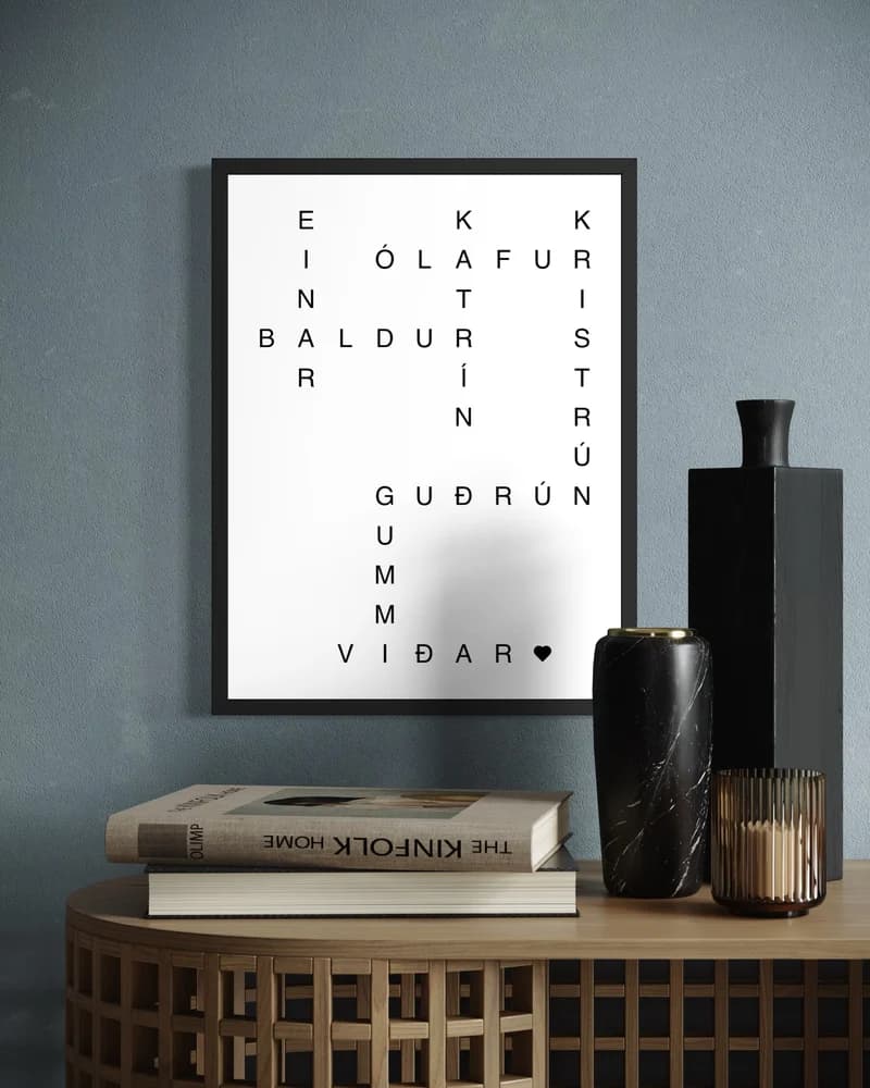Plakat með ramma — 30×40