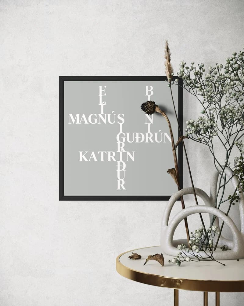 Plakat með ramma — 30×30